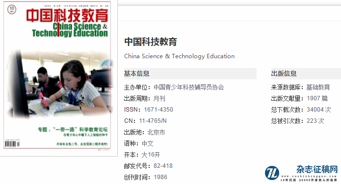 中国科技教育是什么级别期刊