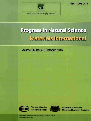《自然科学进展（英文版）》Progress in Natural Science:Materi期刊封面