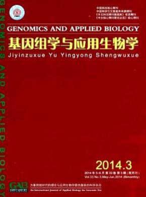 基因组学与应用生物学期刊封面