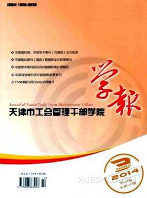 天津市工会管理干部学院学报期刊封面